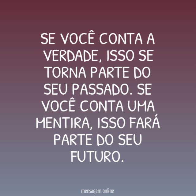 Passado ou futuro?