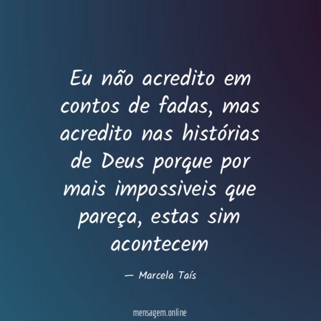 Eu não acredito em contos de fadas