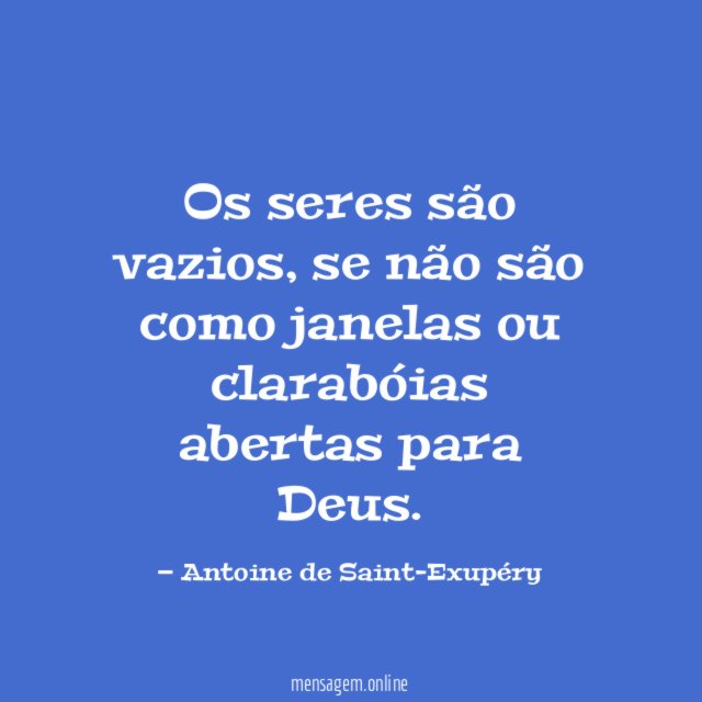 Os seres são vazios