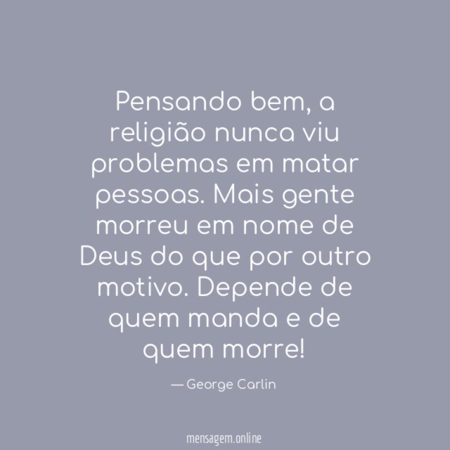 Pensando bem
