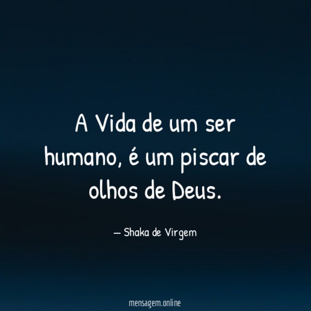 A Vida de um ser humano