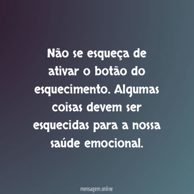 Botão do esquecimento