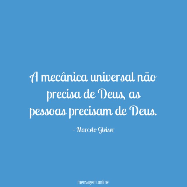 A mecânica universal não precisa de Deus