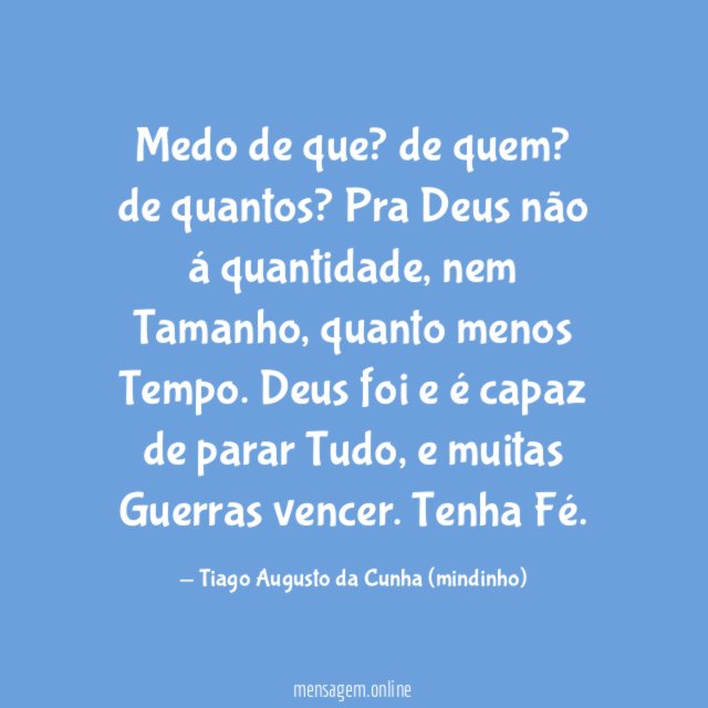 Medo de que