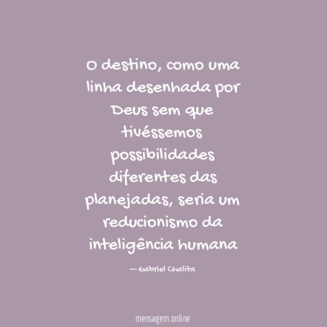 O destino