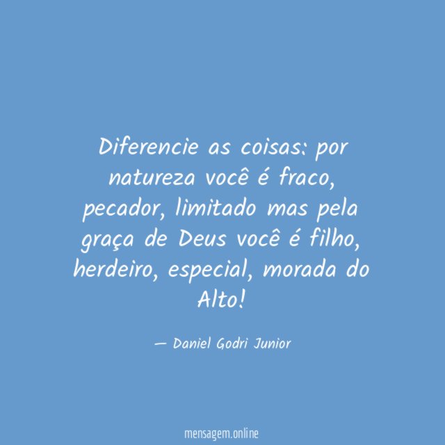 Diferencie as coisas