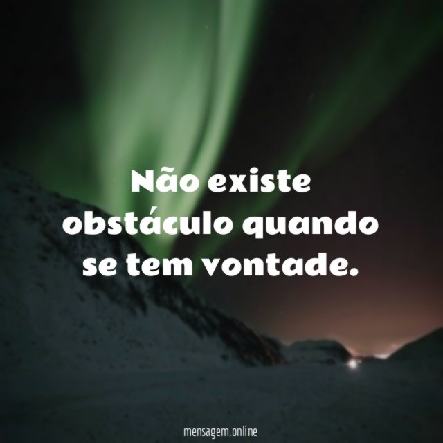 Não existe obstáculo