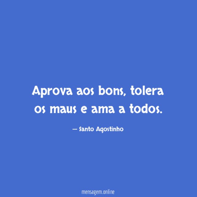 Aprova aos bons