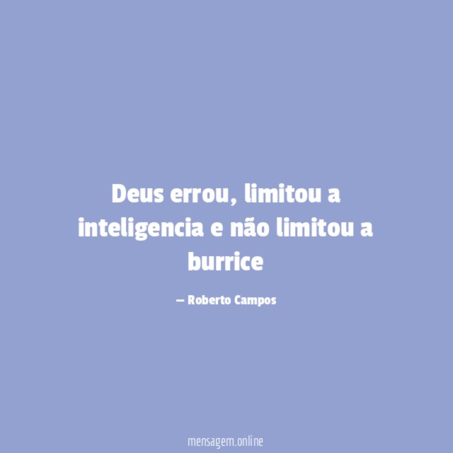 Deus errou