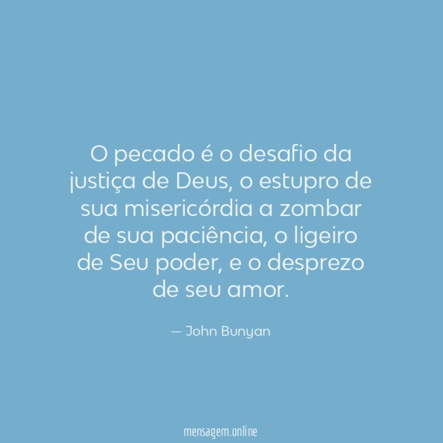 O pecado é o desafio da justiça de Deus