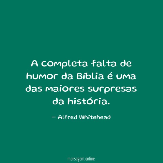 A completa falta de humor da Bíblia é