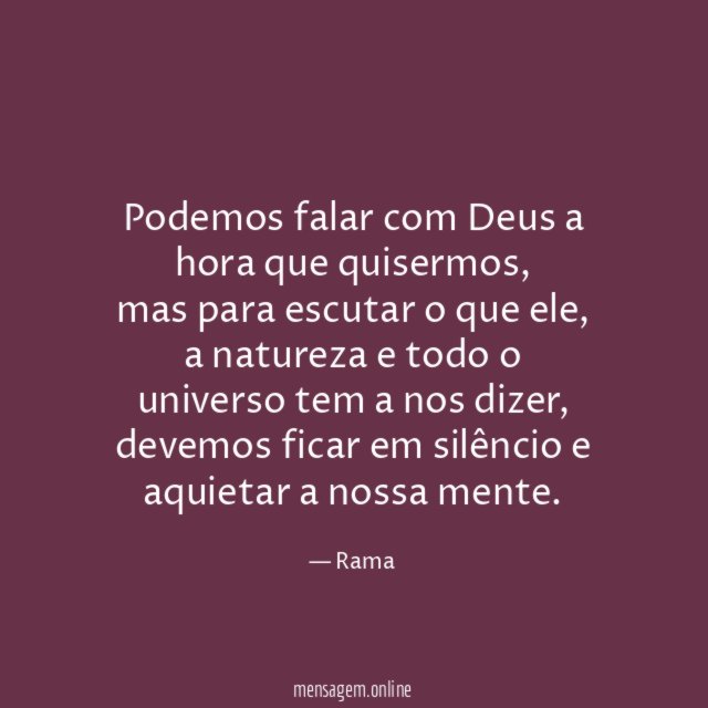 Podemos falar com Deus a hora que quisermos