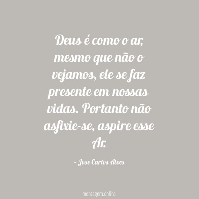 Deus é como o ar