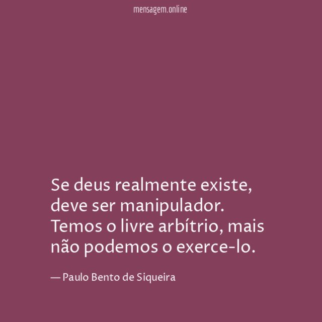 Se deus realmente existe