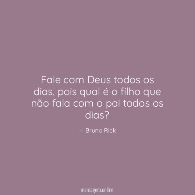 Fale com Deus todos os dias