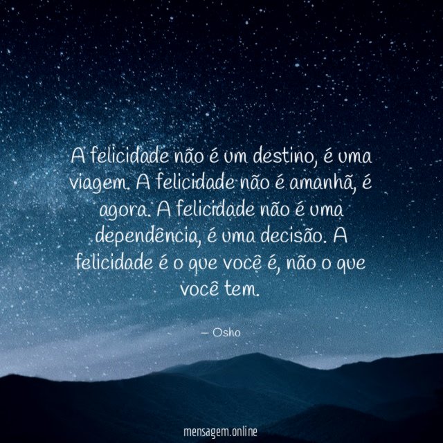 O que é a felicidade?