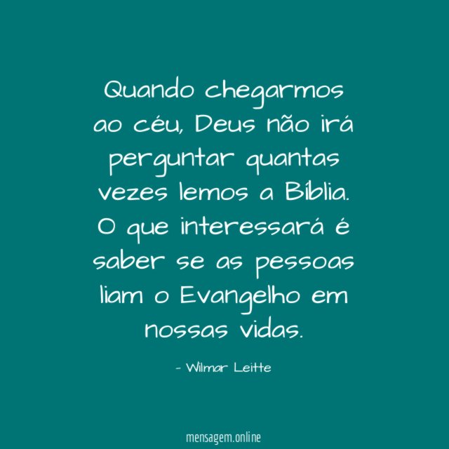 Quando chegarmos ao céu