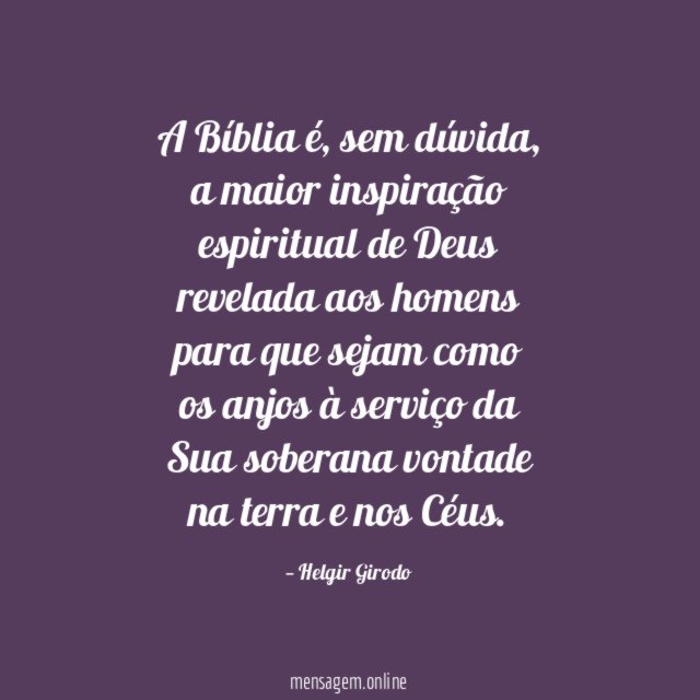 A Bíblia é