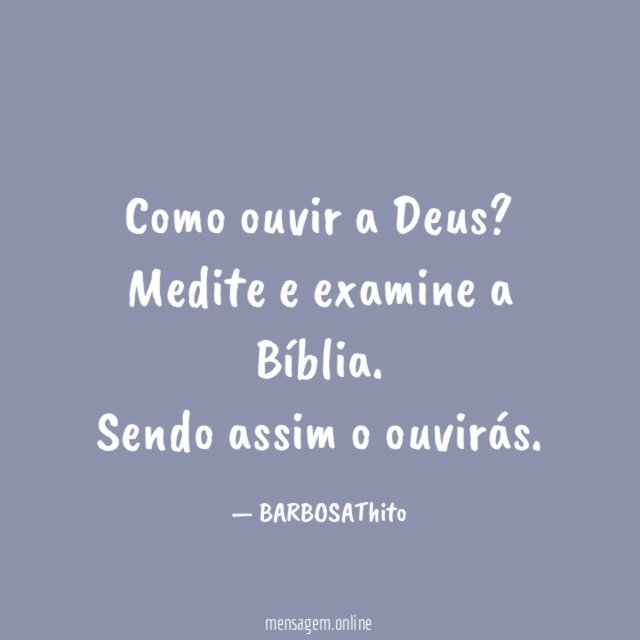 Como ouvir a Deus