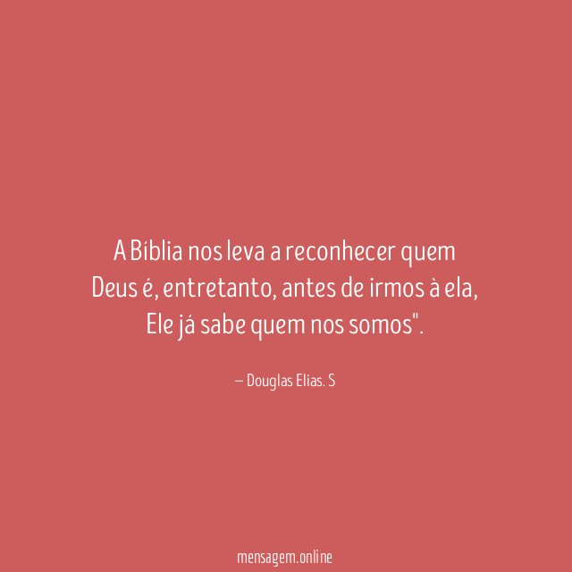 A Bíblia nos leva a reconhecer quem Deus é