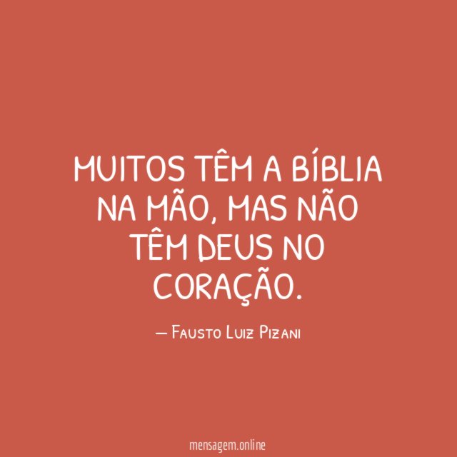 Muitos têm a Bíblia na mão