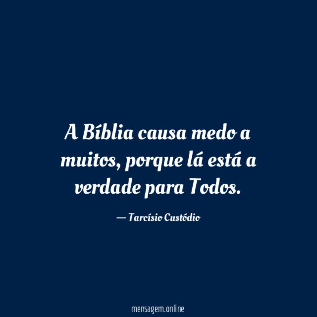 A Bíblia causa medo a muitos