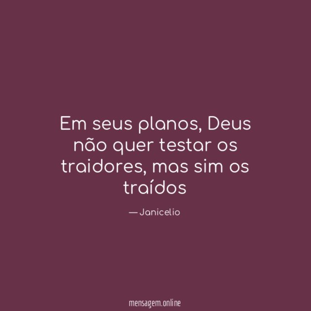 Em seus planos