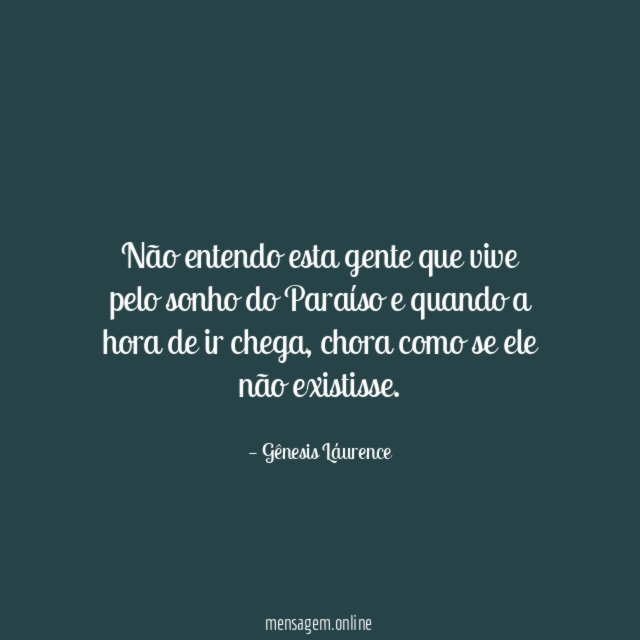 Não entendo esta gente que vive pelo sonho