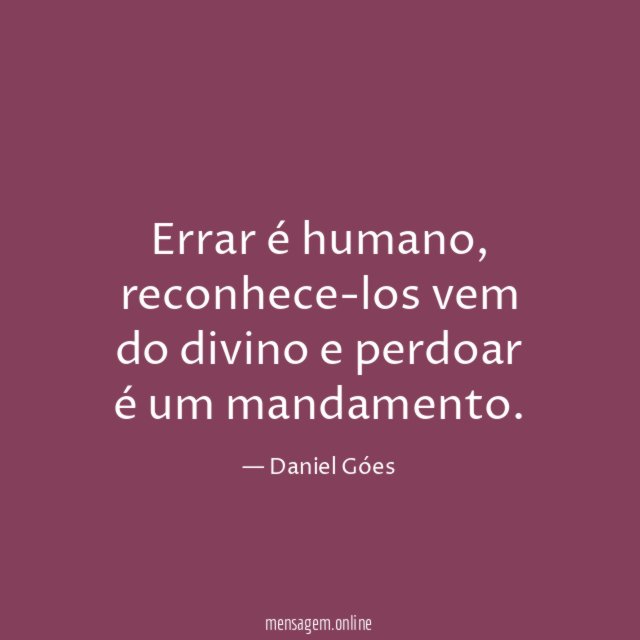 Errar é humano