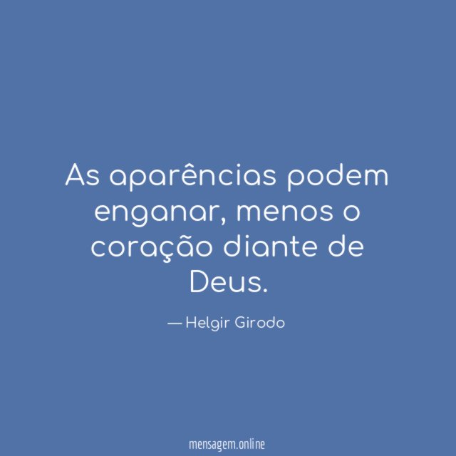 As aparências podem enganar
