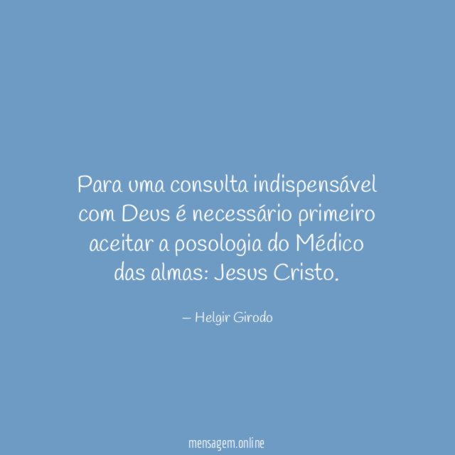 Para uma consulta indispensável com Deus é necessário