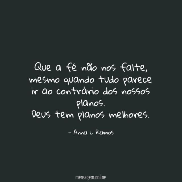 Que a fé não nos falte