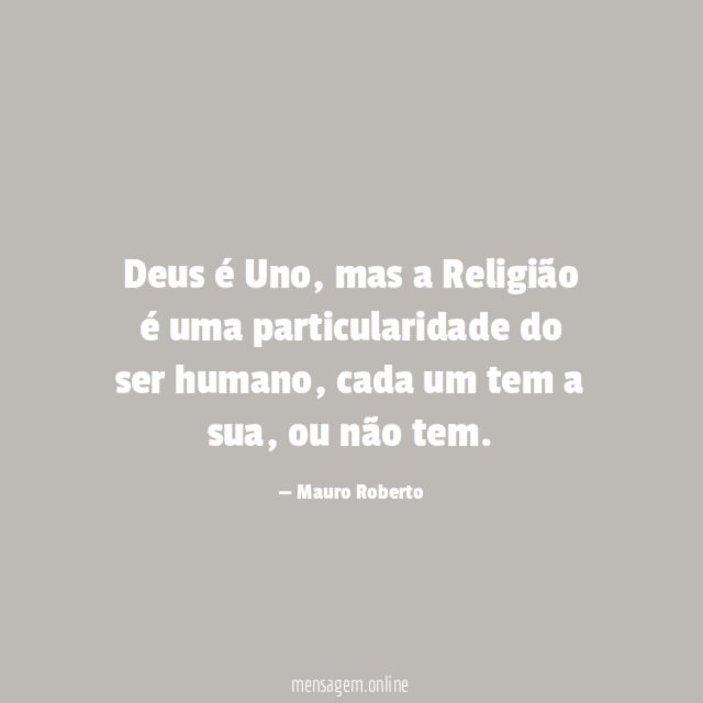 Deus é Uno