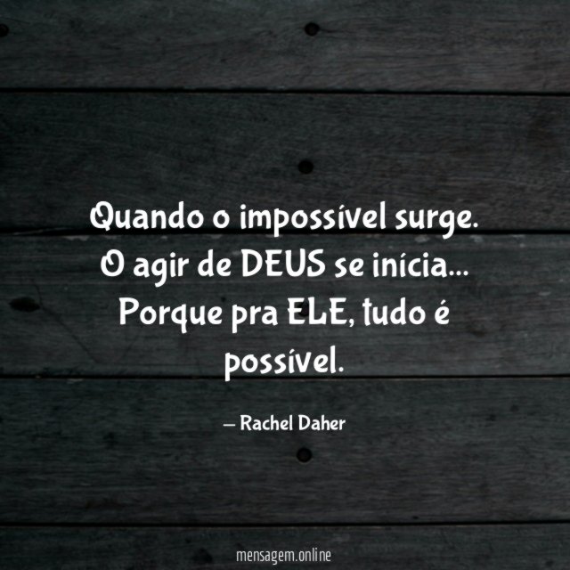 Quando o impossível surge
