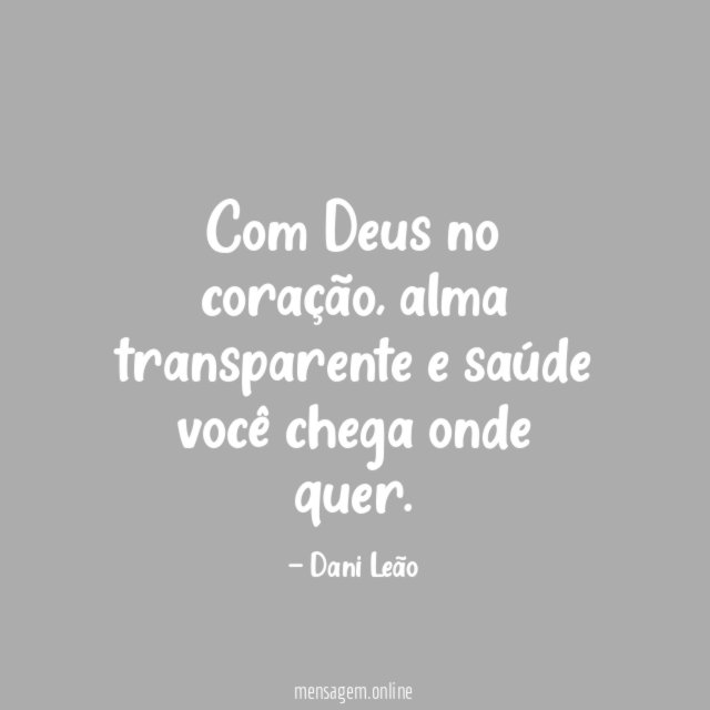 Com Deus no coração
