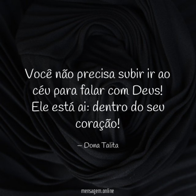 Você não precisa subir ir ao céu para