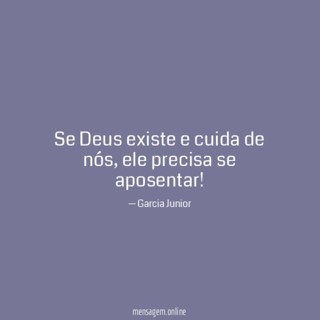 Se Deus existe e cuida de nós