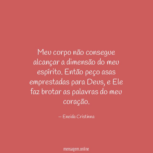 Meu corpo não consegue alcançar a dimensão do