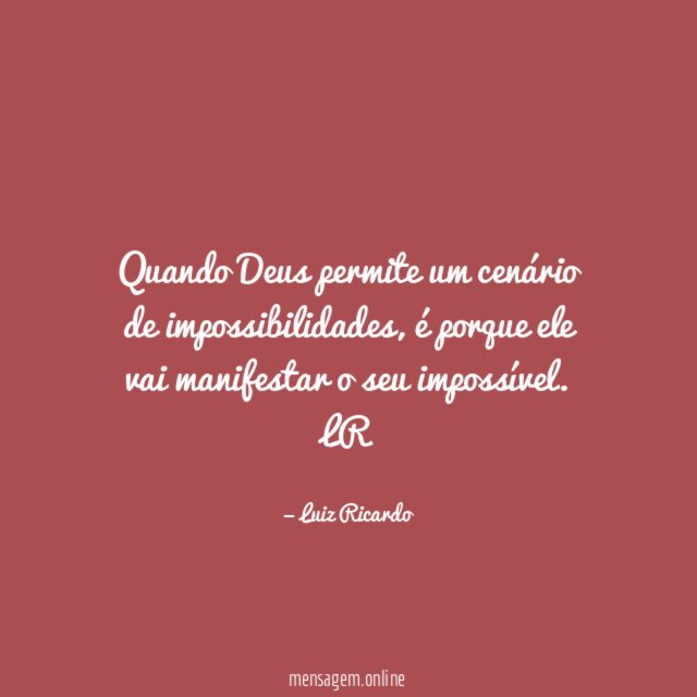 Quando Deus permite um cenário de impossibilidades