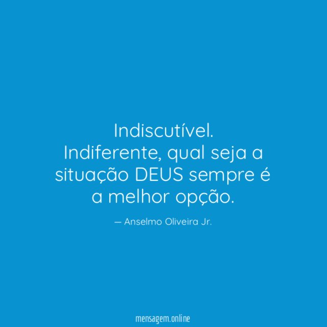 Indiscutível.