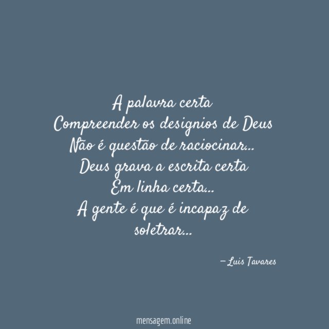 A palavra certa