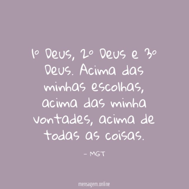 1º Deus