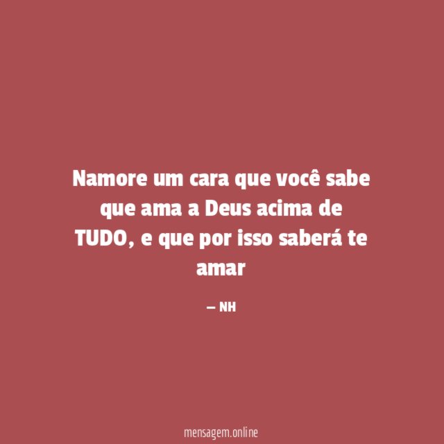 Namore um cara que você sabe que ama