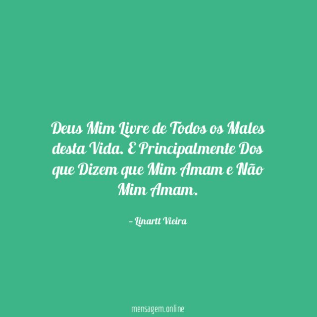 Deus Mim Livre de Todos os Males desta Vida