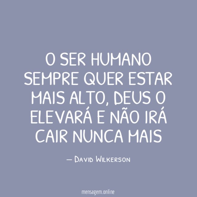 O Ser Humano sempre quer estar mais alto