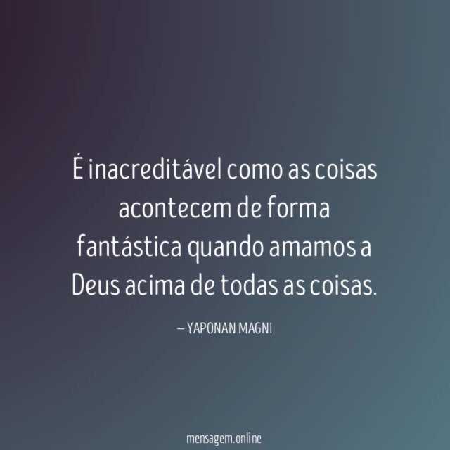 É inacreditável como as coisas acontecem de forma