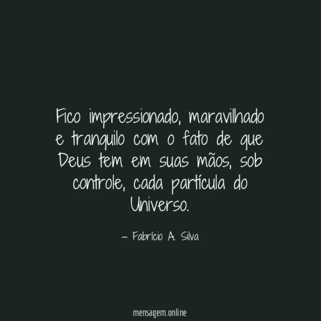 Fico impressionado