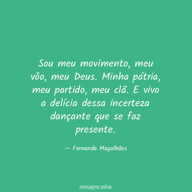 Sou meu movimento