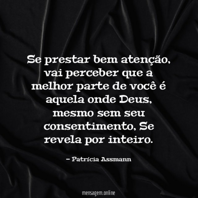 Se prestar bem atenção