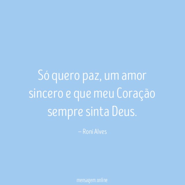 Só quero paz